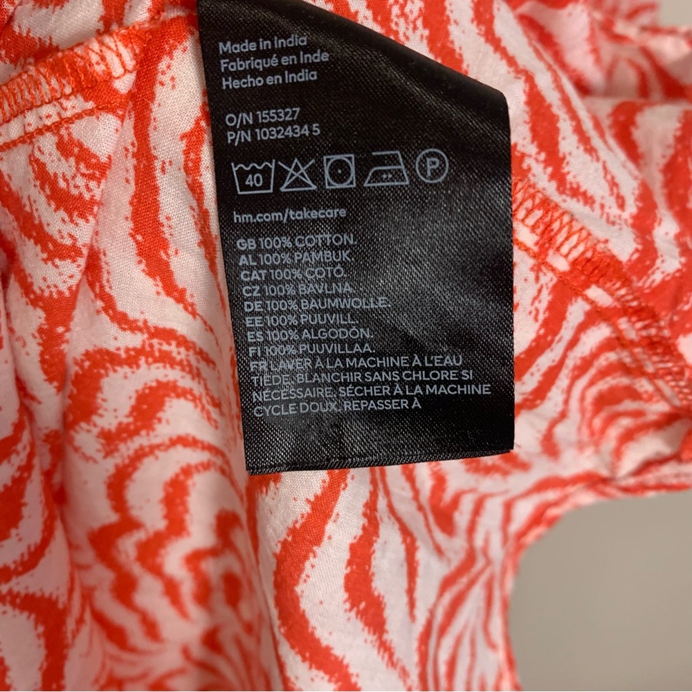 H&M Balloon Sleeve Lightweight Cotton Dress - Picture 9 of 15